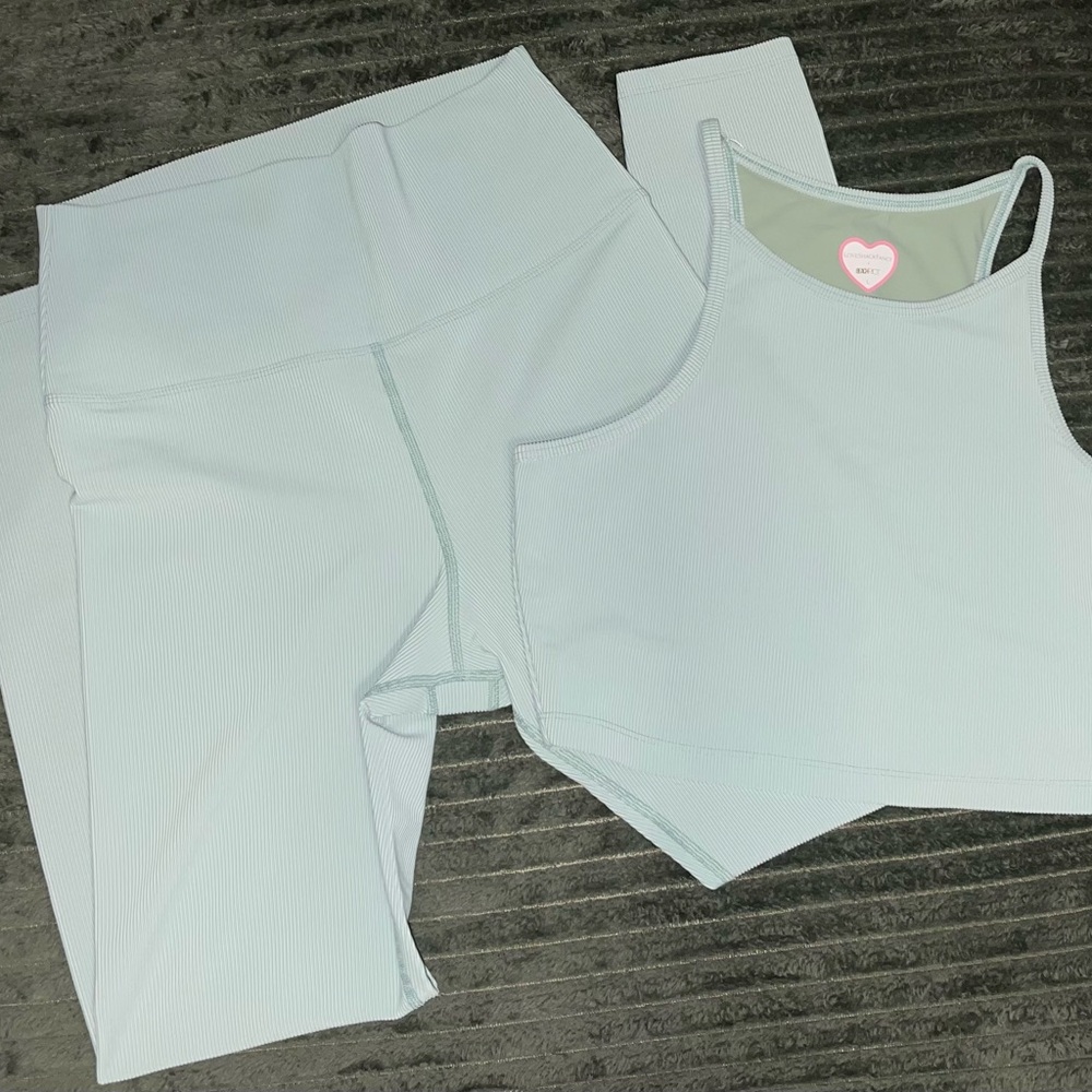 LoveShackFancy x Beach Riot Ribbed Set